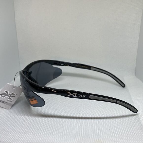 X-Loop Mens Semi-Rimless Mens Dark Lens Sunglasses - Picture 3 of 3